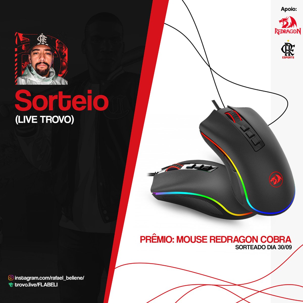 Beliene_R's tweet image. Salve Nação, pra participar do sorteio é simples, você precisa se Inscrever(dar sub) na @trovobrasil, que é a plataforma onde faço Stream!
Cola lá na Live, LINK TÁ NA BIO! E arrasta esse sub pra participar desse sorteio.
Resultado ao vivo no dia 30/09!

#gofla  #redragonbrasil