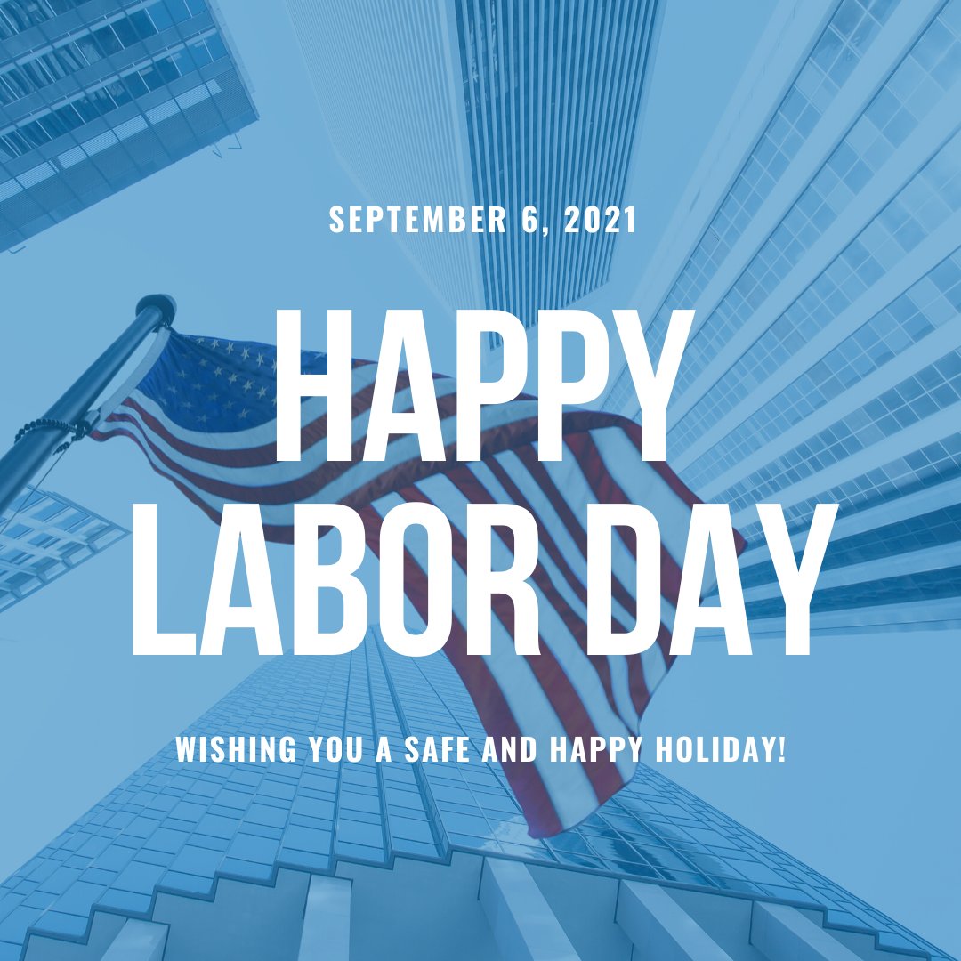 DrZuriMurrell's tweet photo. Happy Labor Day Everyone! Cheers to celebrating the hard work, grit, and dedication of generations of American workers, and a double cheers to a long weekend. Have an awesome holiday! #laborday #holiday #celebrate #happylabor #americanworkers #bestday https://t.co/lRdfvEFn8l
