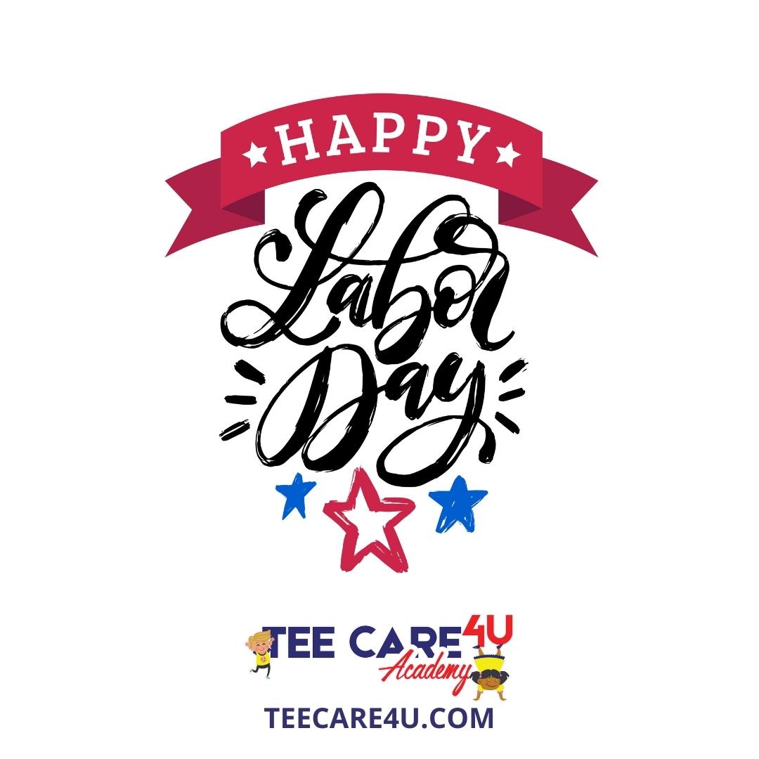 Happy Labor Day!  We pay tribute to working men and women of America.  Parents, how are you spending the last holiday of the summer with your kids?  

#TeeCare4U #LaborDay #2021laborday #familyday2021 #payingtribute #RVAdaycare #RVA #Henrico