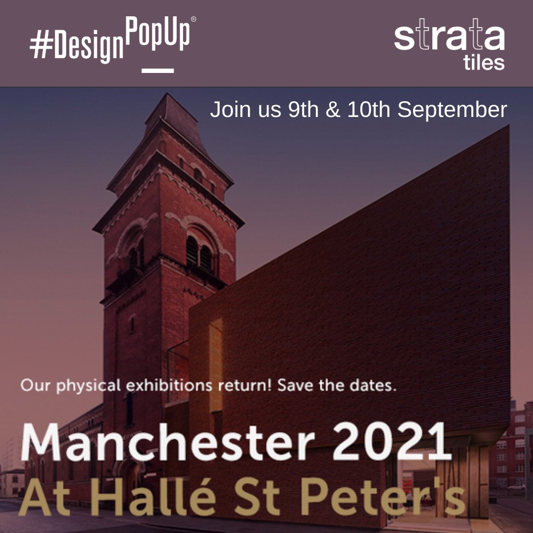 We're so excited to be showcasing all things sustainable at @_DesignPopUp Manchester this Thursday and Friday! Who's going to pop by and say hello? 

Register here:  ow.ly/8BTv50G51NW

#DesignPopUp #Manchester #networking #tiles #design #interiordesign #architecture