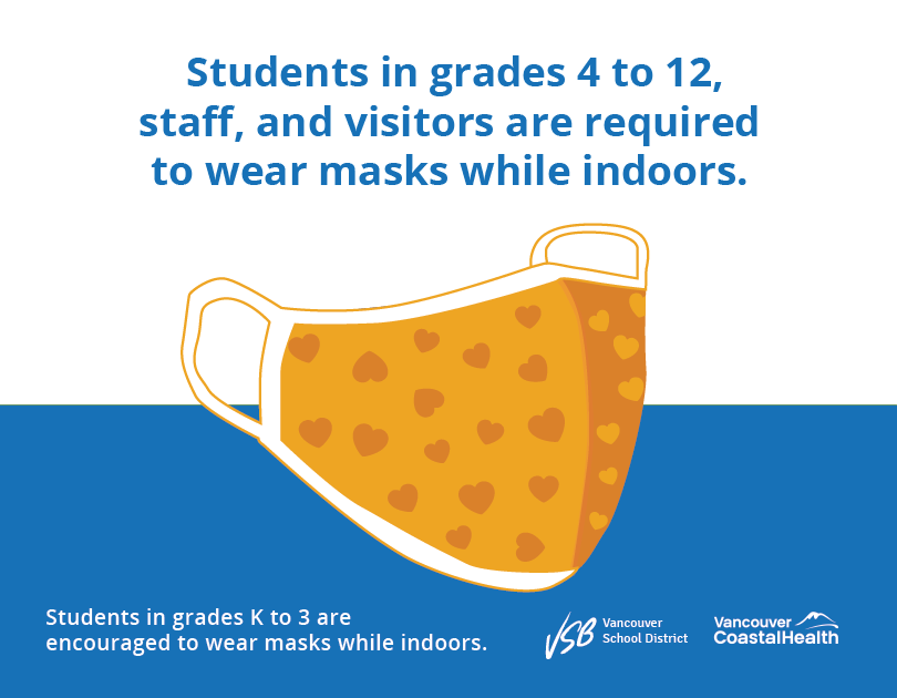 Health &amp; safety are our top priorities! Remember to wear your mask when indoors, wash/sanitize your hands, and stay at home if ill. Let's keep everyone safe and healthy as we return to school. 

Learn more about the health + safety measures in place: ow.ly/gyT150G4aNt