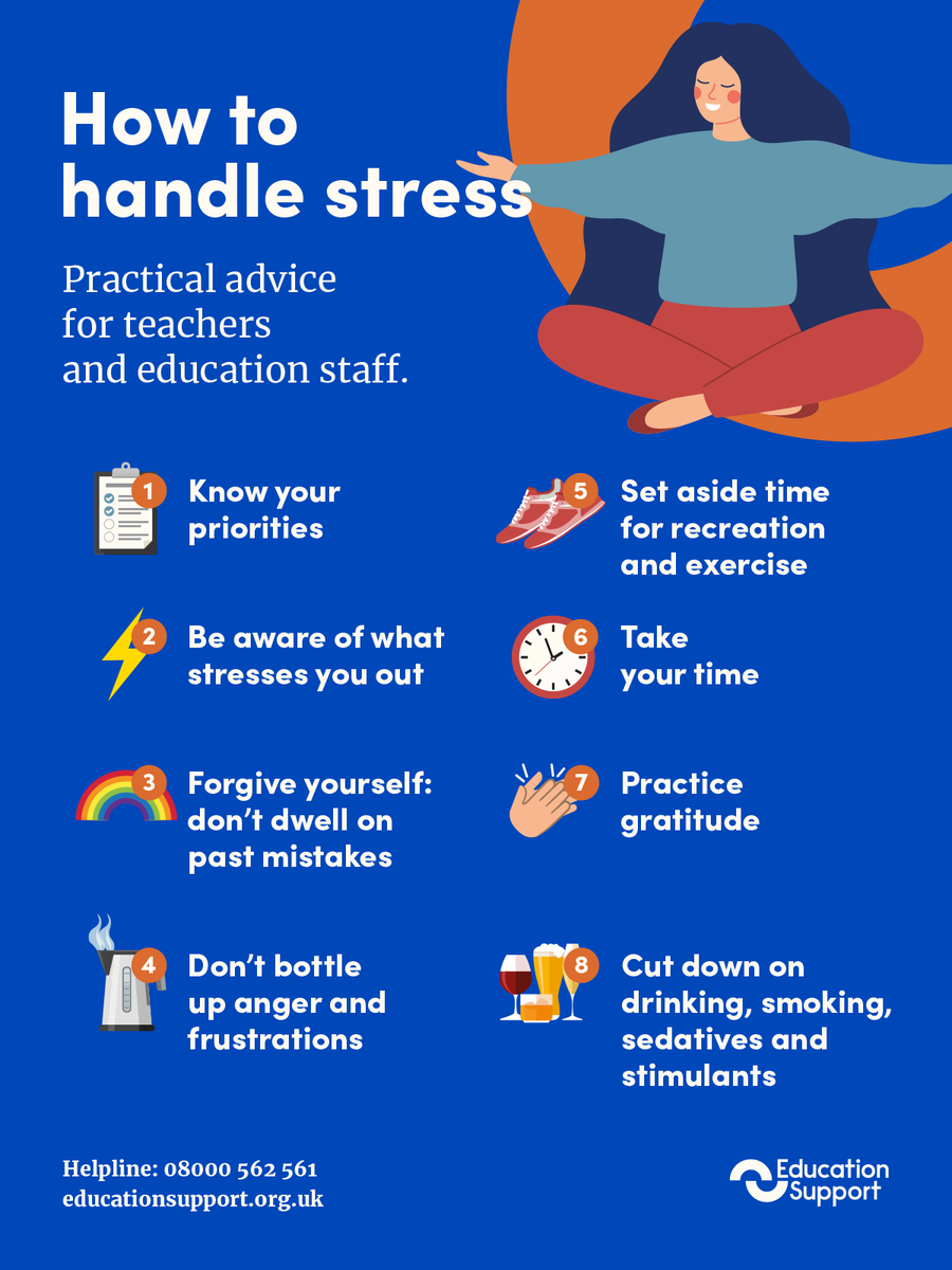 EdSupportUK's tweet photo. What helps you deal with stress? 

If you or a colleague need to talk things through with someone supportive, call our free and confidential helpline: 08000 562 561. 

Call us. We'll listen. 
#StressAwareness https://t.co/SauJK1JRZz