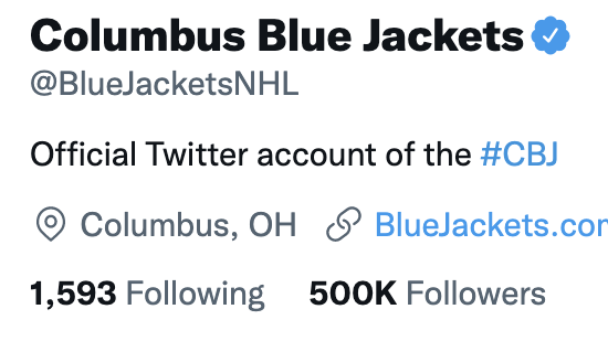 BlueJacketsNHL's tweet photo. You just did that, 5th Line 5️⃣0️⃣0️⃣K 👀 https://t.co/IGxxiSRX1g