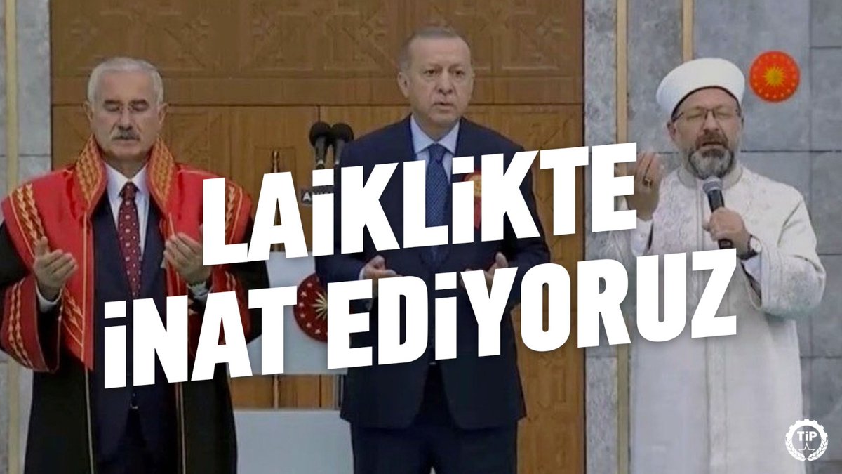 DİB Ali Erbaş "İnanç insan ile Allah arasında olsun, ticarete, siyasete, yargıya yansımasın' diye ortalığı ayağa kaldırıyorlar!" demiş.

Evet, tam da bunu istiyoruz.

Eşitlik ve adalet için, laiklik su gibi bir ihtiyaç.
Laiklikte inat ediyoruz, vazgeçmiyoruz!