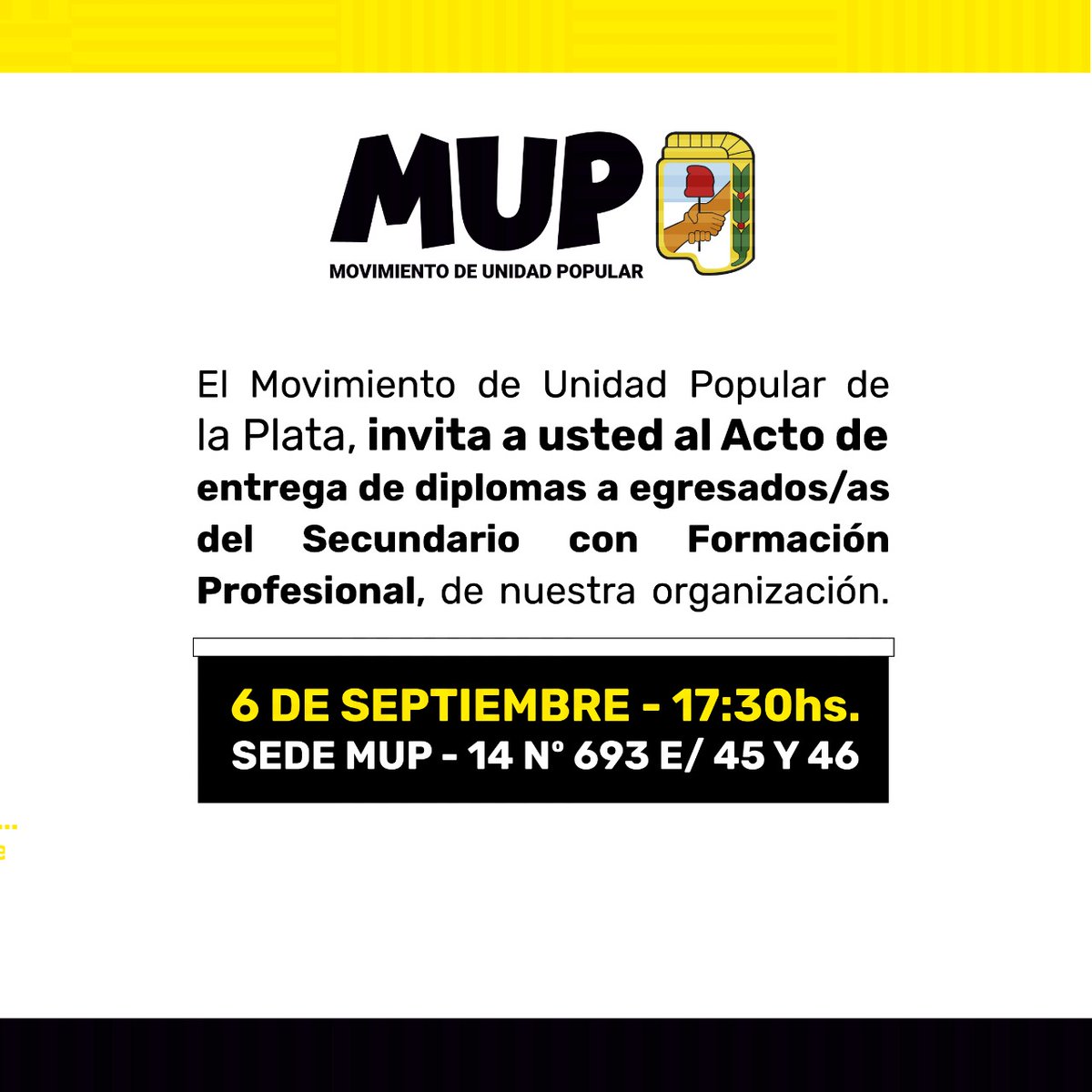 adriandvitale's tweet photo. #Hoy le entregamos un reconomiento a luchadoras/os que decidieron poner empeño para terminar la secundaria de adultos #secundariosconformaciónprofesional #mup20años https://t.co/ddAT9qNutw
