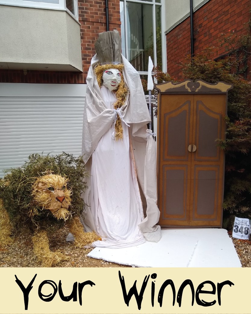 In our eyes, each and every scarecrow that entered this year's trail was a winner. This one was YOUR most popular scarecrow, as voted for by trail-goers.