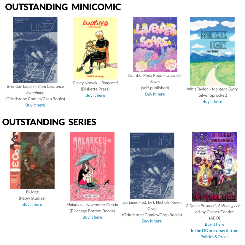 Czap Books (@czapbooks) on Twitter photo Ley Lines is a series of risographed comic zines celebrating the innumerable ways the arts intersect and inspire us (printed by <a href="/issuepress/">Issue Press</a> and supported by @AnnieKoyama Provides). These Ignatz nominations mean so much, especially in the face of a shaky pandemic year. #ignatz2021 Ley Lines is a series of risographed comic zines celebrating the innumerable ways the arts intersect and inspire us (printed by <a href="/issuepress/">Issue Press</a> and supported by @AnnieKoyama Provides). These Ignatz nominations mean so much, especially in the face of a shaky pandemic year. #ignatz2021