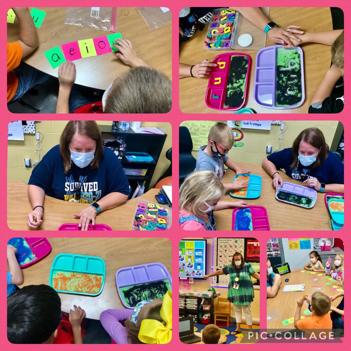 First-grade teacher, Kristi Bishop at <a href="/ceciliavalley/">Cecilia Valley Elementary</a> is teaching her students about vowel sounds and how to use the sand trays. 🙌🏽 The students use multi-sensory strategies to master reading skills. 📚🧠 #HCSStrongerTogether #WeAreReaders #CultureOfReading <a href="/IMSEOG/">Institute for Multi-Sensory Education</a> <a href="/HCS_ISD/">HCS Instruction</a>