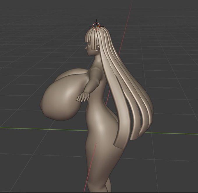 まだディティールもクソもないけどいつもよく書く髪型っぽくはなってきた 