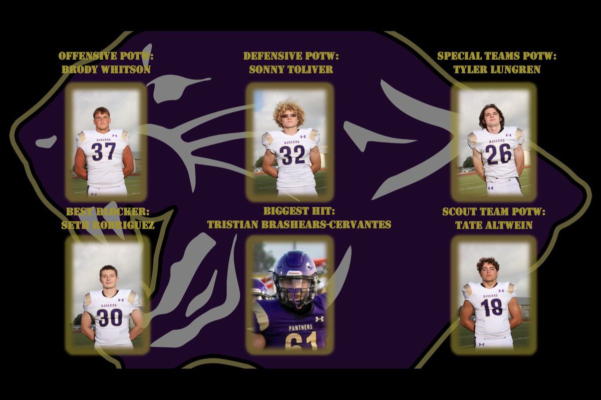 Congratulations to our Week 2 Panther Award winners ‼️ 

Congratulations guys and keep up the great work! Go Panthers! 💪🏻