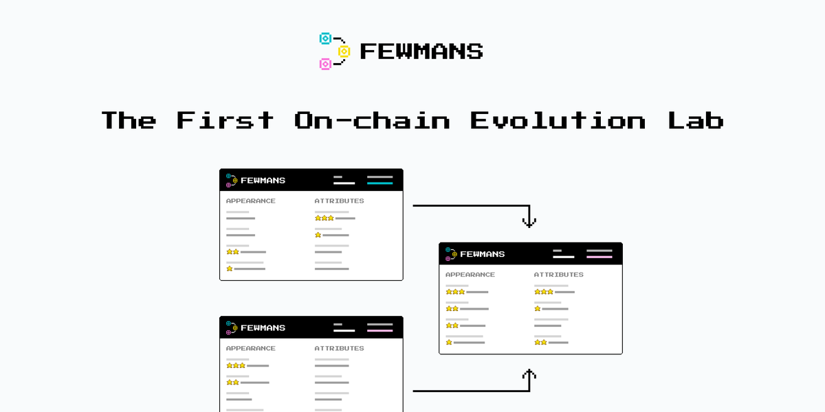 fewmans's tweet photo. Meet #Fewmans 👩‍🔬
The First On-chain Evolution Lab

Crossbreed your 5,000 Male and 5,000 Female Fewmans on the way to the Superfewman. Earn FewGold 🪙 for every breed!

10,000 Fewmans.

#NFTs Drop: Sep 9, 2021 🎇
Starts at 13:37 PM, UTC
$0 price. Just gas.

1/5 What is Fewmans? 👇 https://t.co/0poocgmPRR