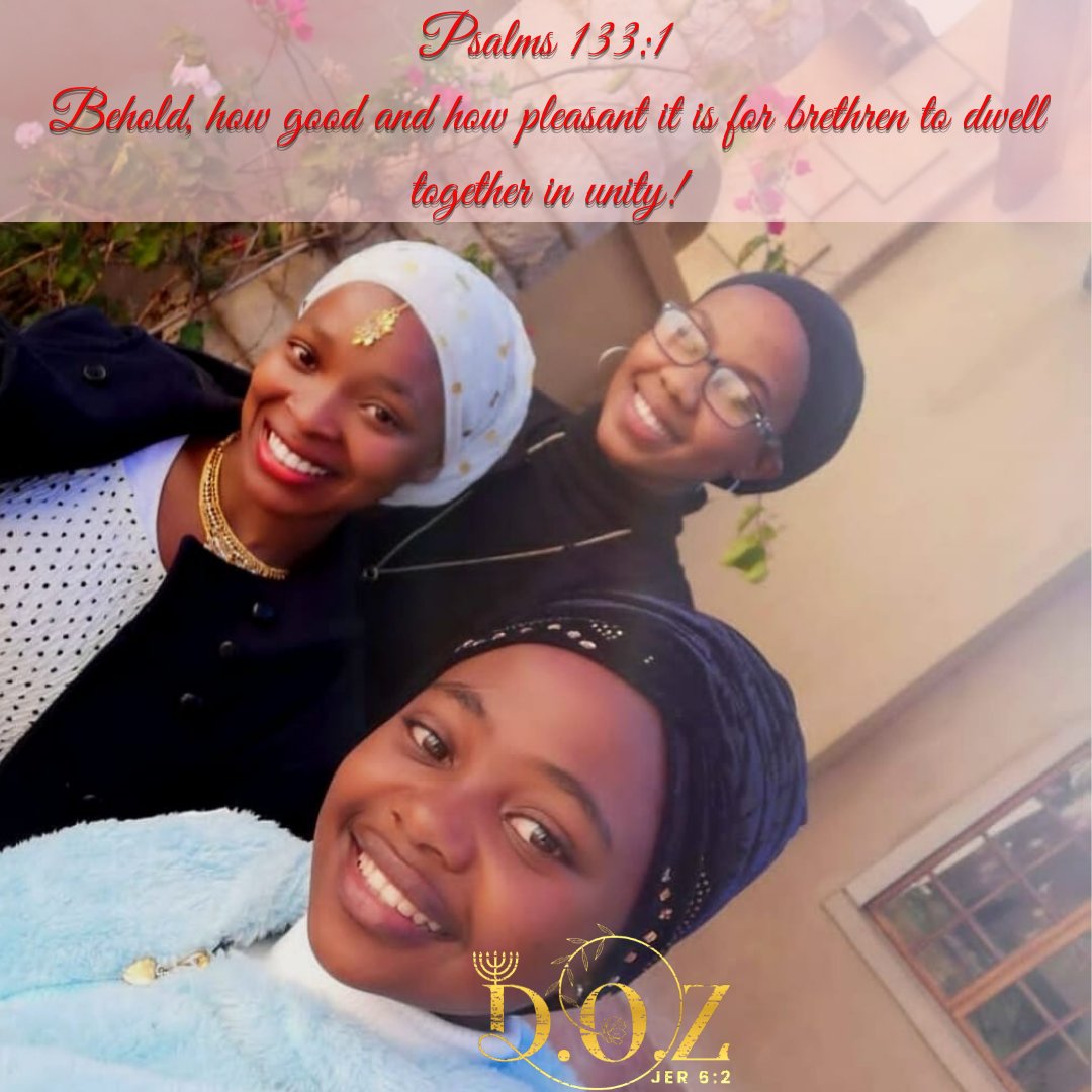 DaughtersOfSion's tweet photo. Daughters of Zion

Psalms 133:1
[1] Behold, how good and how pleasant it is for brethren to dwell together in unity!

#daughterdofzion #grace #Proverb31 #Royalty #womanofgod #SOC #jesuschrist #baht https://t.co/r1a9Sf1V30