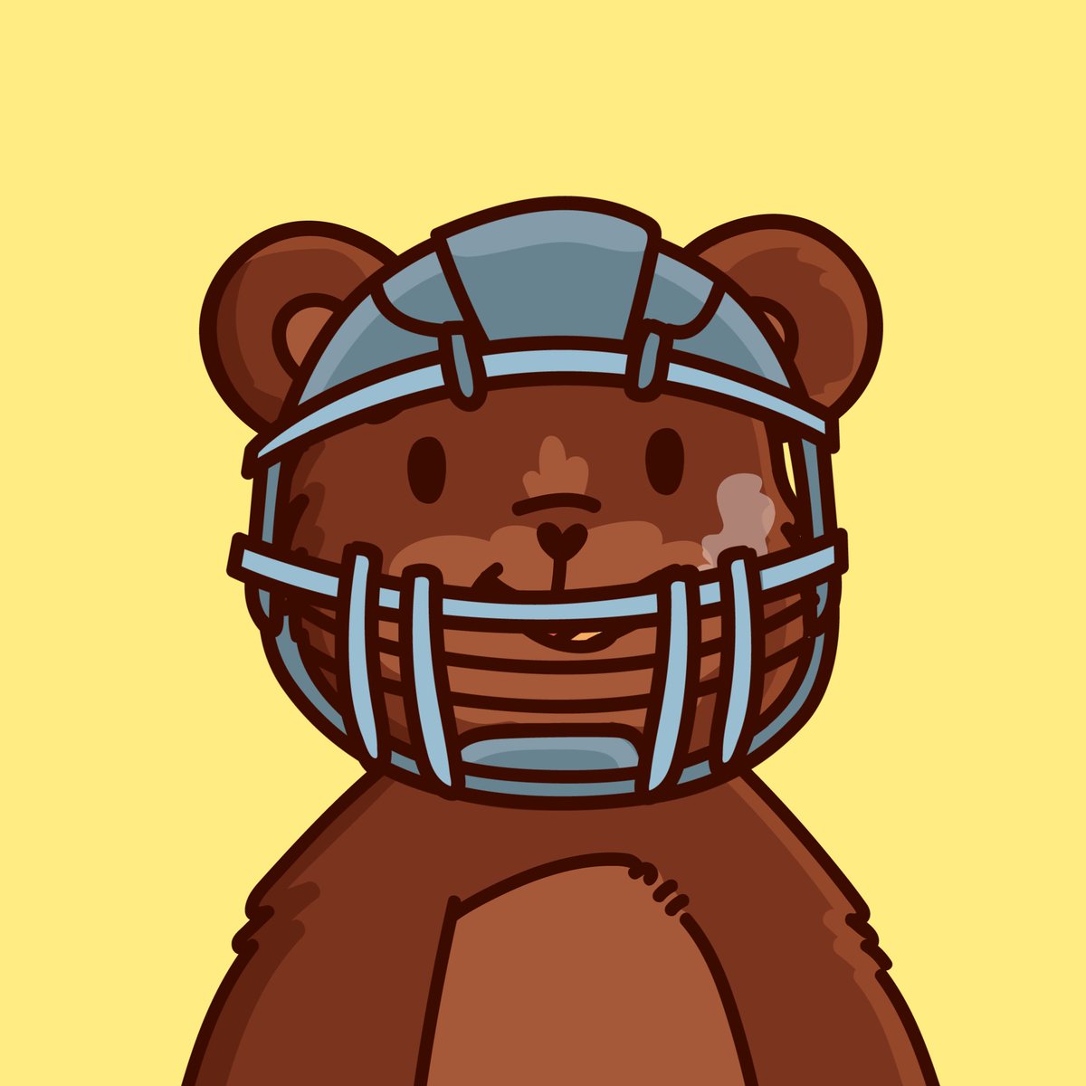 LauTatto's tweet photo. One more @TheBearGangNFT part of my #solbears  #halmet #football #SolanaNFT #solana https://t.co/7oYbpOiWpZ