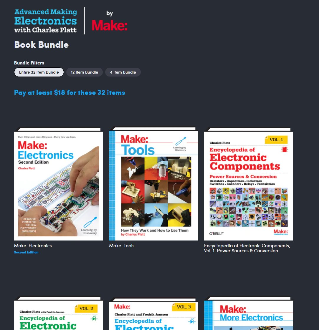 Wario64's tweet photo. Humble Book Bundle: Advanced Making Electronics https://t.co/Uaoe0MhQlq #ad https://t.co/n1lB8zY8oT