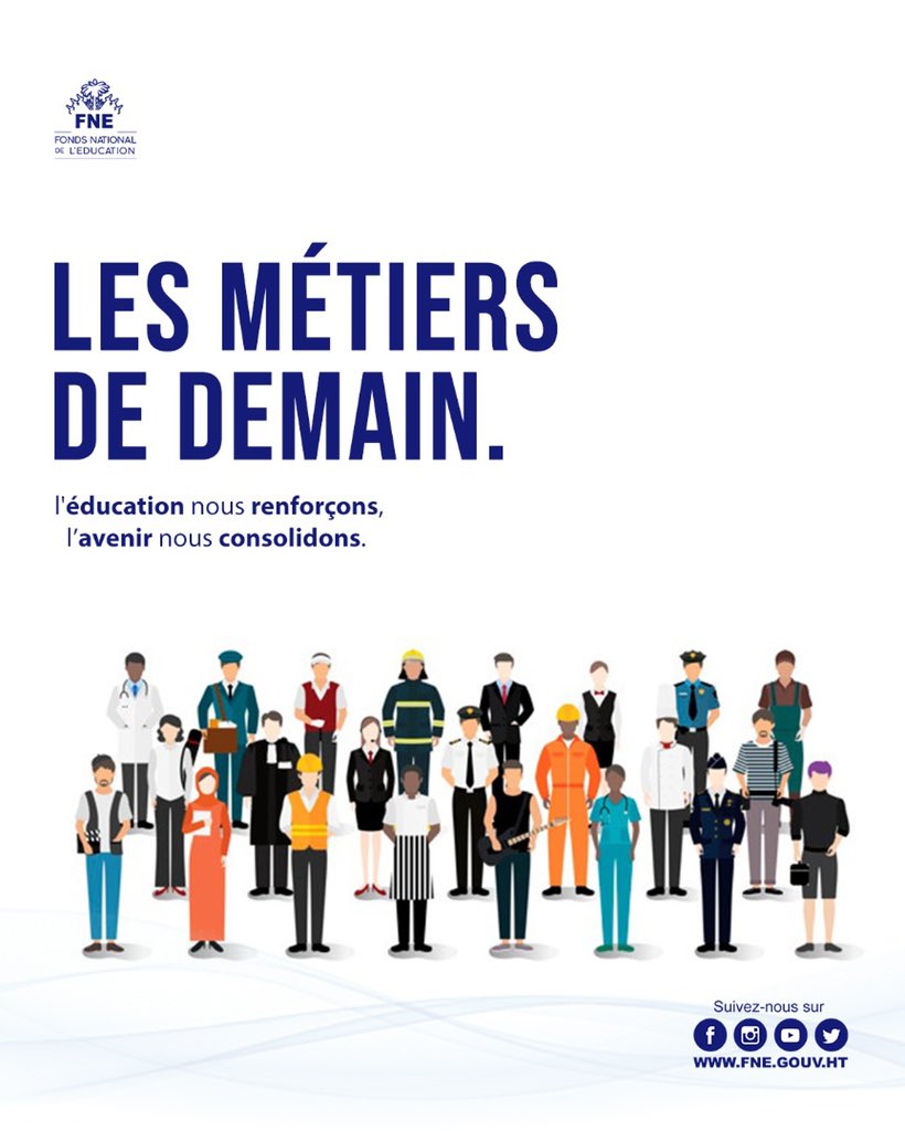 FNEHaiti's tweet image. À partir de cette semaine, 
sur toutes nos plateformes. 
———•
#LesMétiersDeDemain