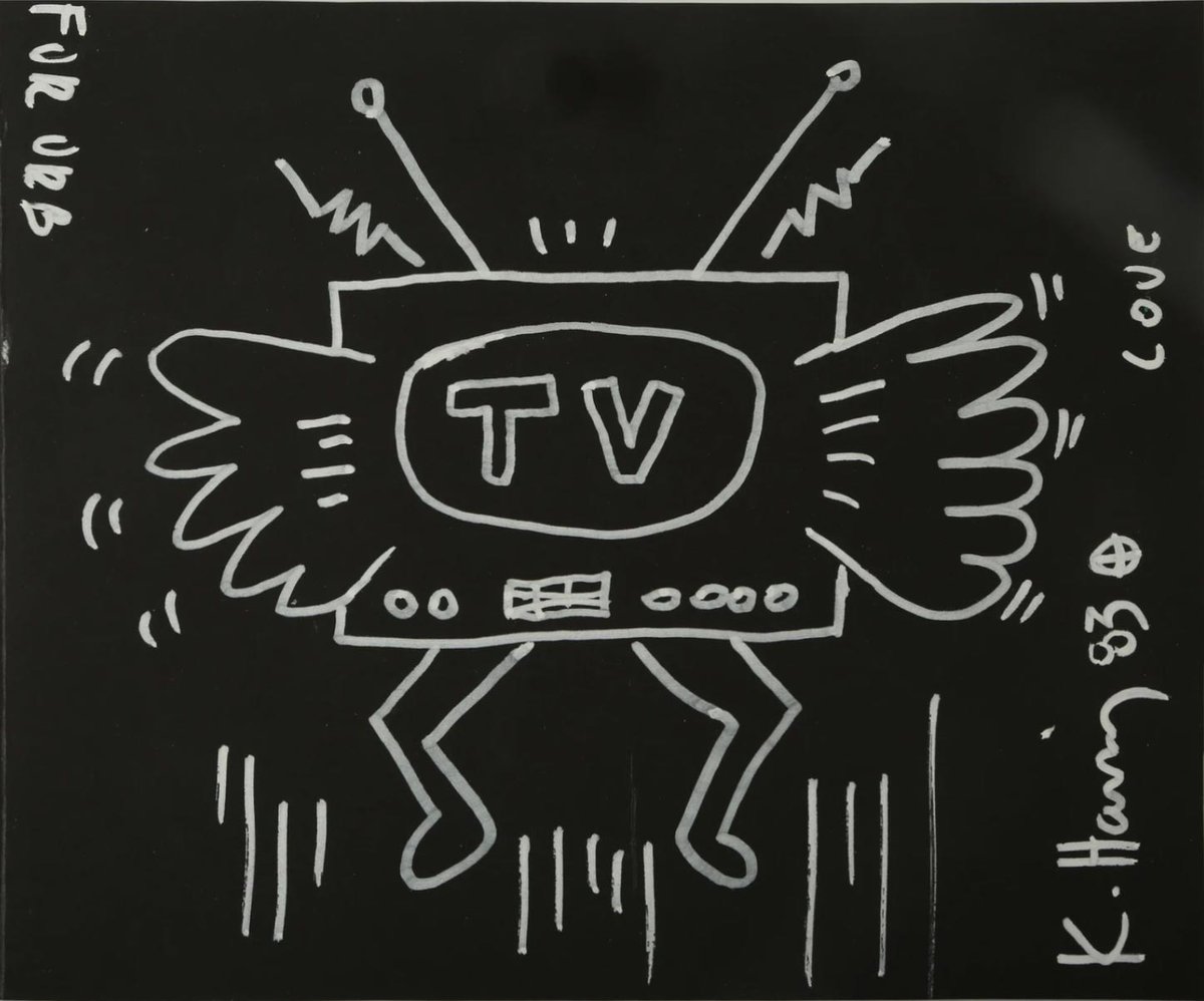 Unique Drawing from
I See Future Auction
Keith Haring
Untitled (TV Angel), 1983
Starting bid: $5,000

AUCTION ENDS SOON:
Monday,  September 13th, 2021 @ 5 PM EST 

⁠VIEW LOT and BID:
live.phiauctions.com/lots/view/4-3G…

#KeithHaring #HaringArt #rareedrawing #futuristicart #rareprint #art
