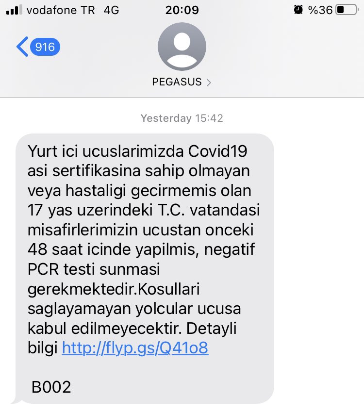 BasakSucuka's tweet photo. @pegasusdestek Sizce bu mesaj bunun bilgisini veriyor mu? Yanlisinizi telafi edin lutfen. https://t.co/LVH1YXQYQd