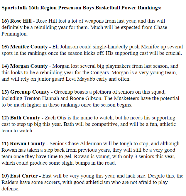 SportsTalk 16th Region tweet media