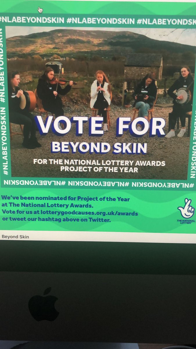 murphydes1's tweet photo. #NLABeyondSkin ……please retweet if you get a second folks. We are the only project in the North to get shortlisted for #UKNationalLotteryAwards ……#Afghan Women’s Orchestra/ #TraditionalArtsPartnership #SouthArmagh 15-18 female musicians project @Ring_Of_Gullion @herobelfast https://t.co/C9Z7iwQ1nc