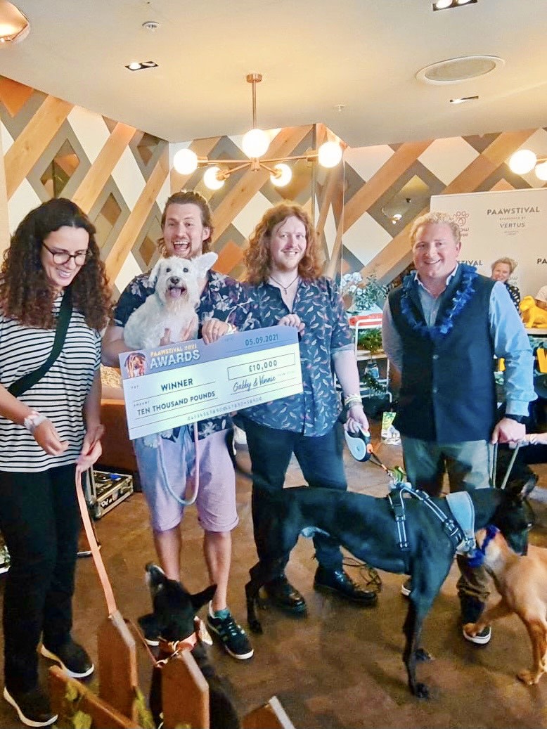 What an amazing day at #PAAWstival yesterday! We couldn't believe it when little old me Golden Oldie), Dex (Lockdown Legend) & Rudy (Remarkable Rescue) won the top prize 🤩🎉⁠ ⁠All the dogs were winners in our eyes so ⁠THANK YOU @PAAW_House @ThisIsVertus 🙌🏻🐶⁠ #PAAWstival2021