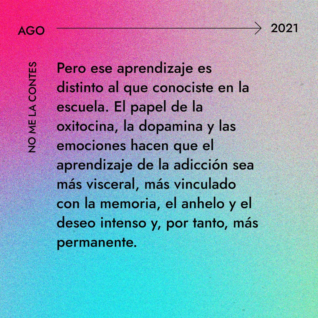 revistamate's tweet photo. #NMLC | ✅ ¿EXISTE EL PERFIL DE PERSONA “ADICTIVA”? 🧐
❌ Históricamente se utilizó el mito de la "personalidad adictiva" para justificar lo irreversible que supuestamente tiene esta condición, además de fomentar tratamientos restrictivos.
👀 ¿Qué creen? carece de sustento https://t.co/ma5kjPW1qf