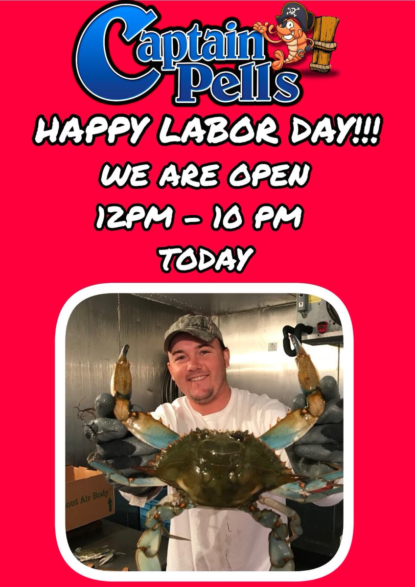 CaptainPells's tweet image. Happy Labor Day weekend!!#LaborDayWeekend #COVID19 #NFL #SportsCenter #Bitcoin #kpop #hypefoodie #viennafoodies #novayelp #fairfaxcityeats #foodporn #foodnetwork #FantasyFootball #crabs #seafood #HurricaneIda