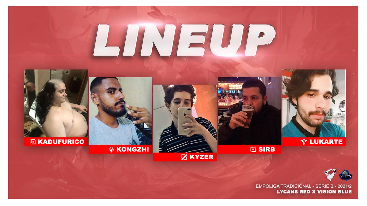 lycansoficial's tweet photo. TIME ESCALADO PRO JOGO DE HOJE!!!!!
🐺 @carlos54646761
🐺 @sgavila21
🐺 @Feitaskkj
🐺 @YuribJhin
🐺 @lukasrmdl
🧠 @pastao_oficial
#GOLYCANS
#LYCRED https://t.co/JWGnMCslBb