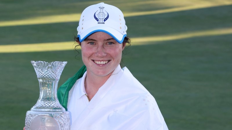 RTEsport's tweet photo. Europe retained the #SolheimCup but it was Ireland's Leona Maguire who was the standout player in her tournament debut: https://t.co/LpbrjgZw9C #RTESport https://t.co/QmIrU2gi22