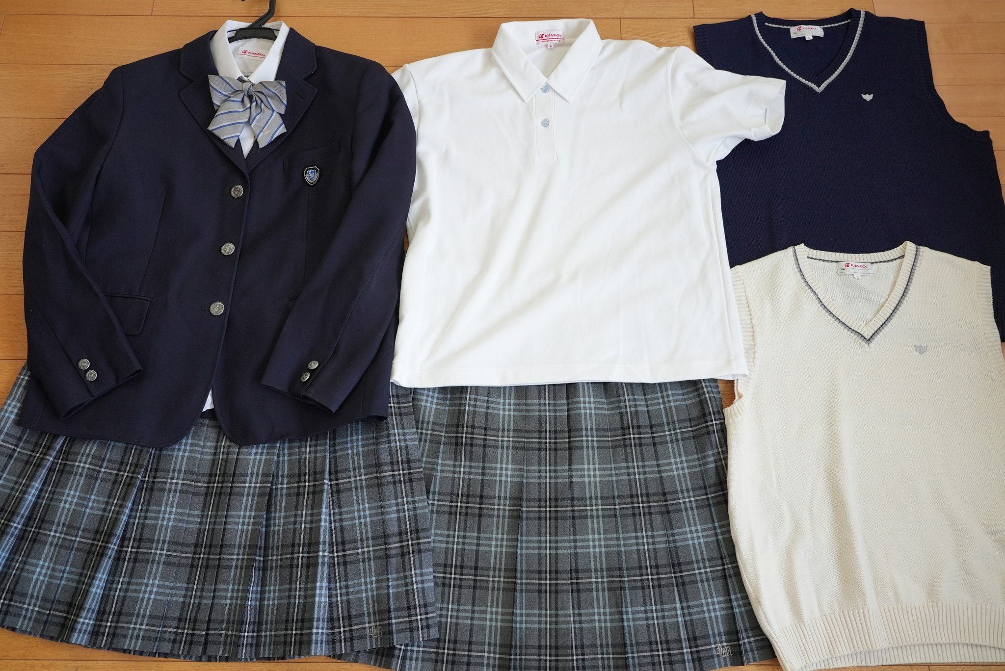 北海道 石狩南高等学校 女子制服 4点 sf010556