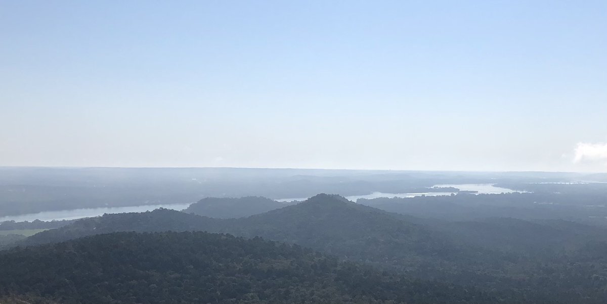 Happy Labor Day from the top of a really big rock just outside of Little Rock!