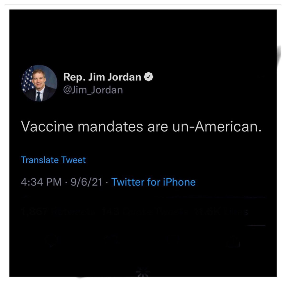 On January 6, 1777, George Washington ordered that all troops coming through Philadelphia be vaccinated against smallpox. 

On January 6, 2021, Jim Jordan incited an insurrection.