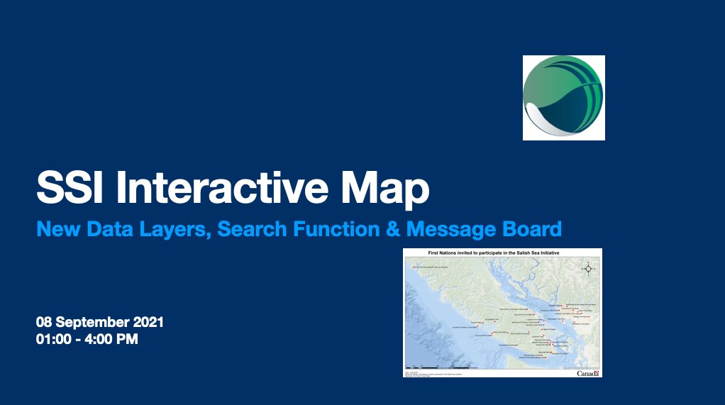#SalishSeaInitiative Event This Week! <a href="/tsoukeinvest/">T'Sou-ke Investments</a> <a href="/wsanecleaders/">WSANEC Leadership Council</a> @DFO_Science <a href="/trailmarksys/">Trailmark</a> <a href="/StzuminusFN/">Stz'uminus Nation</a> <a href="/FishOceansCAN/">Fisheries and Oceans</a> <a href="/TsartlipNation/">Tsartlip First Nation</a> <a href="/TsawwassenFN/">Tsawwassen First Nation</a>