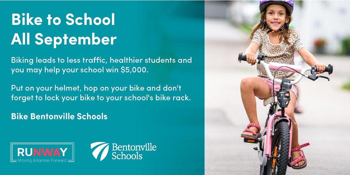September is bike to school month! Go Cardinals!