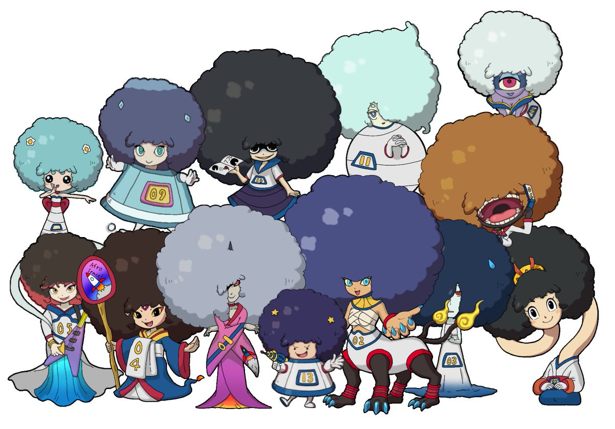 「アフロ様」 フォロー割‼️ アフロ特集】 お客様Beforeafter（6スタイルアフロ👩‍🦱） . 最初は