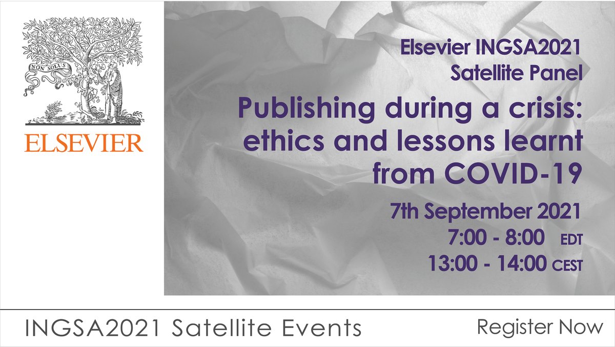 INGSciAdvice's tweet photo. Happening today: 7th Sept - Two #INGSA2021 Satellites!

@ElsevierConnect - Ethics and lessons for publishing in a crisis - 7am (EDT) | 1pm (CEST)

@SAPEAnews, @EU_ScienceHub - Who's afraid of Epistemic Diversity in Energy Policy? 8am (EDT) | 2pm (CEST)

https://t.co/crIkkzU6At https://t.co/Zoc3JKd4qU