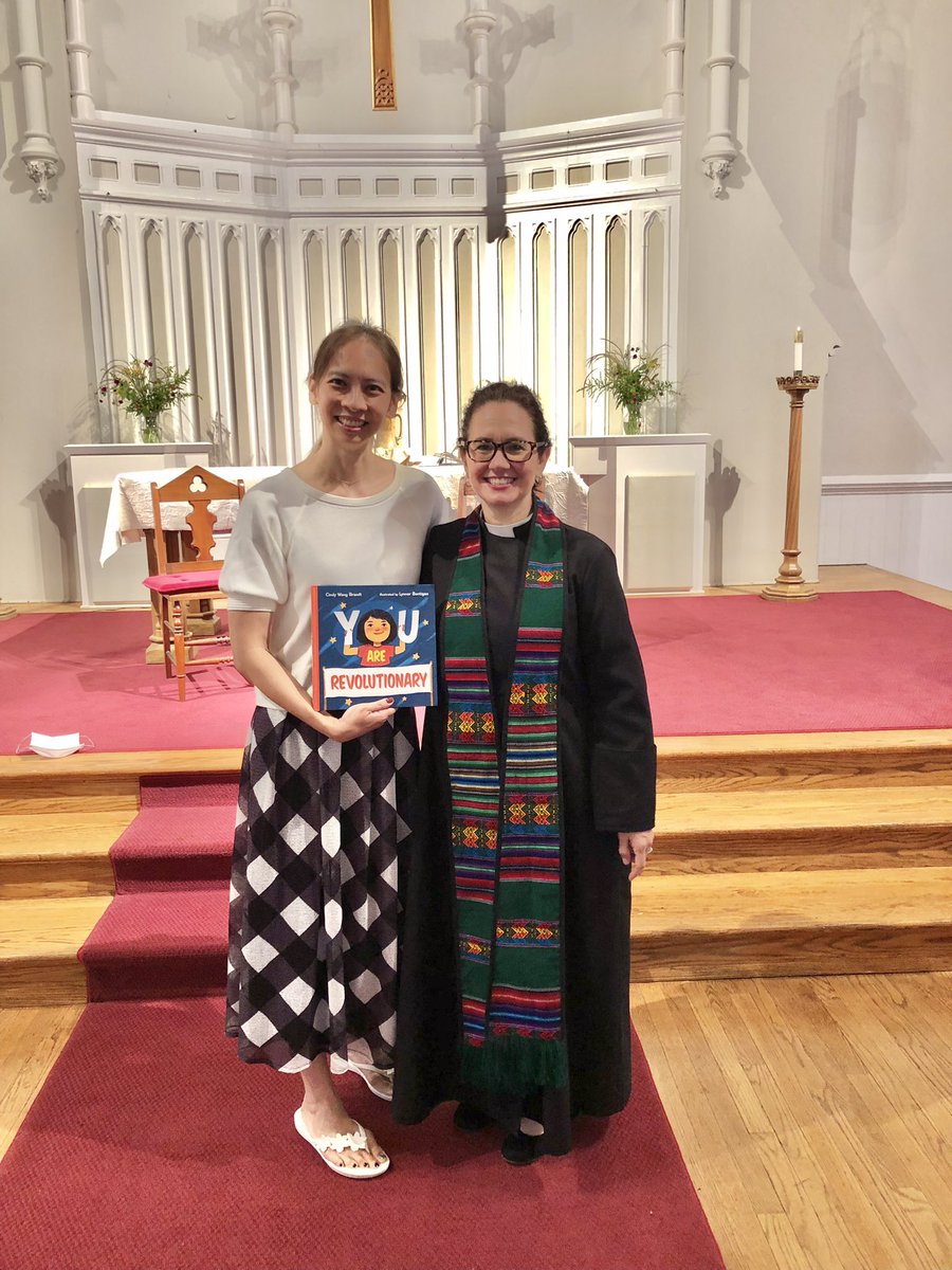 It’s always good to spend time with <a href="/cindywangbrandt/">Cindy Wang Brandt</a>. She read her new book to the kids <a href="/BedfordChurch/">Bedford Presbyterian</a> yesterday! #youarerevolutionary ❤️