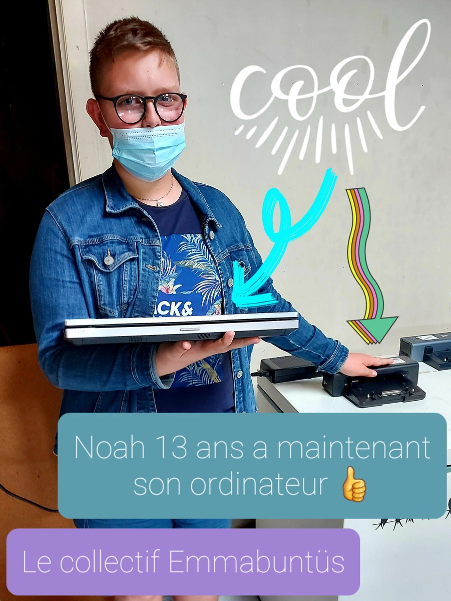 Emmabuntus's tweet image. Un grand bravo à notre ami #BlablaLinux qui a donné 4 portables sous #Emmabuntüs pour la rentrée des classes en Belgique ❤️🐧🖥️♻️👍
Bientôt la suite des dons avec ce stock 👉 youtu.be/lWHBVr1rSN4