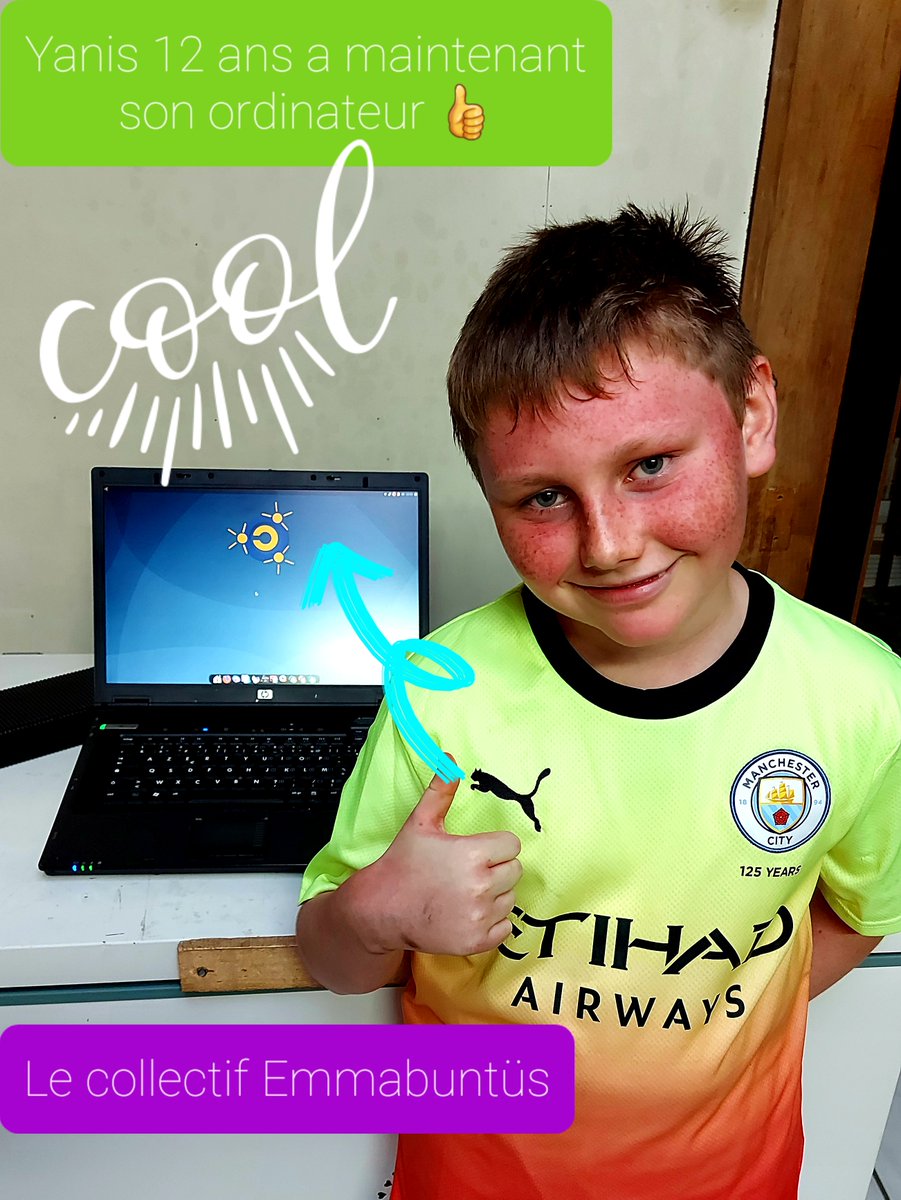 Emmabuntus's tweet image. Un grand bravo à notre ami #BlablaLinux qui a donné 4 portables sous #Emmabuntüs pour la rentrée des classes en Belgique ❤️🐧🖥️♻️👍
Bientôt la suite des dons avec ce stock 👉 youtu.be/lWHBVr1rSN4