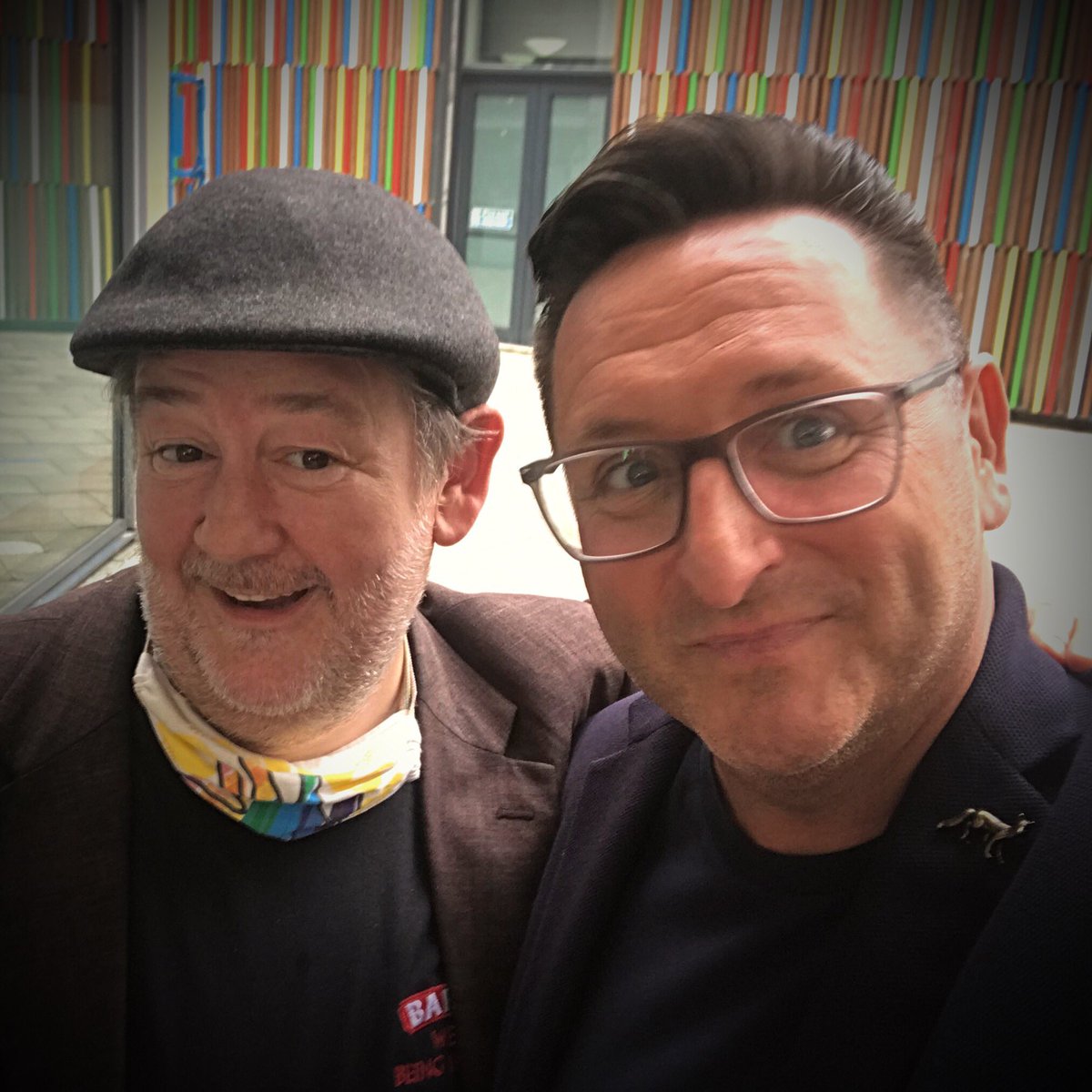 An amazing start to the week back filming <a href="/PackedLunchC4/">Steph's Packed Lunch</a> on <a href="/Channel4/">Channel 4</a>   With my little buddy <a href="/JohnnyVegasReal/">Johnny Vegas</a> PS happy b day for yesterday #livetv #deanjamesfoxpsychicmedium #deanjamesfox #djf #comedy #topday
