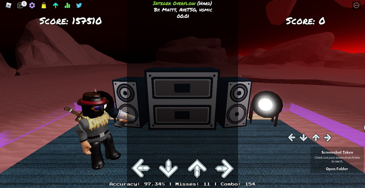 ProScottyonYT's tweet image. My Highest Scores for Integer Overflow and System Crash... @matt_currency's songs are 🔥🔥🔥. System Crash is still one of my most favorite songs even after tracks like Split EX or Expurgation exists. #funkyfridayroblox