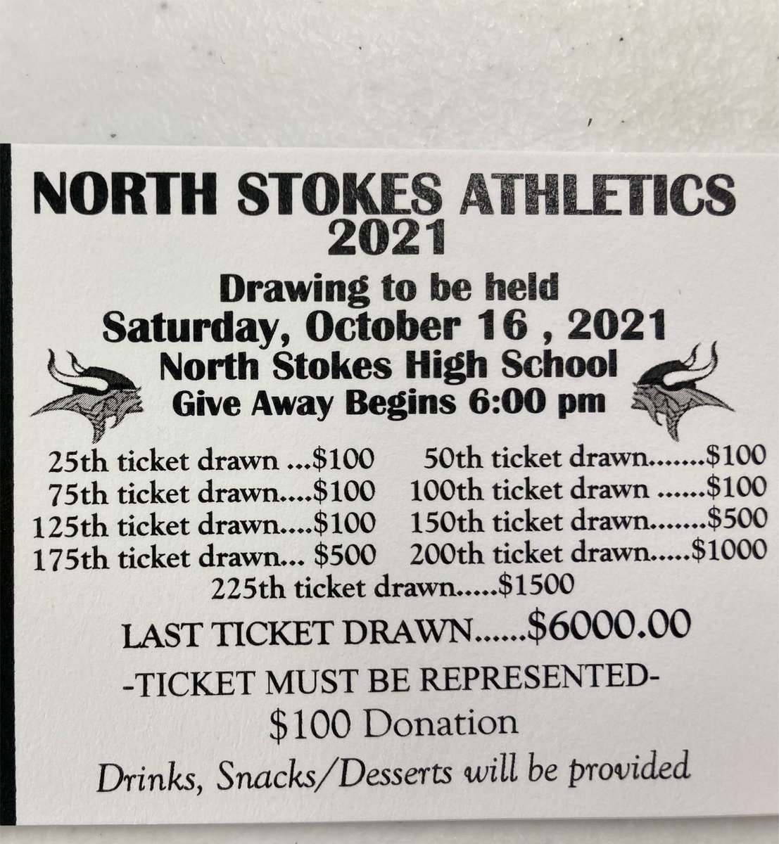 NSHS Athletics 

Purchase a ticket to help support NSHS Athletics 

Tickets can be purchased in the office or by contacting a coach.