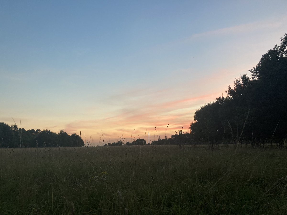 MariaCanEmb's tweet image. Red sky at night Phoenix Park.