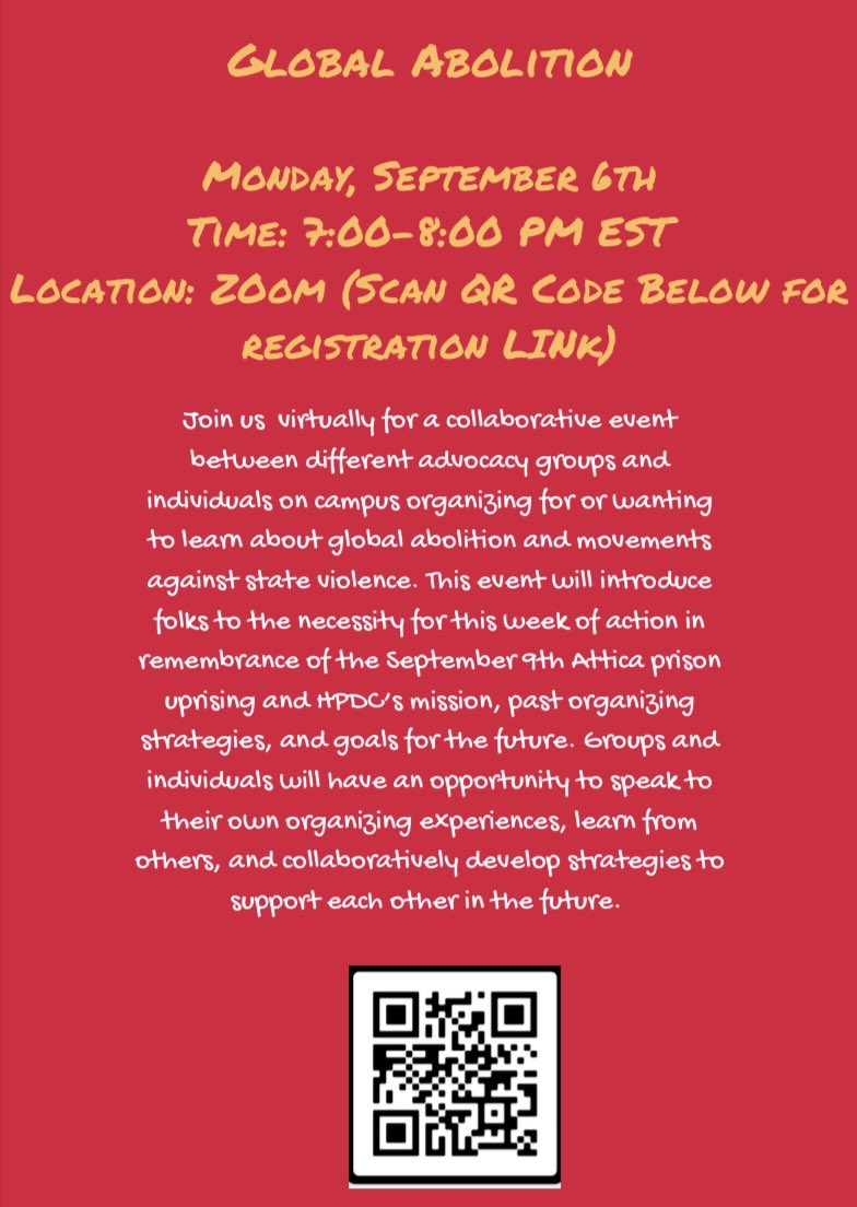 Join us today at 7:00 EST for our global abolition event!