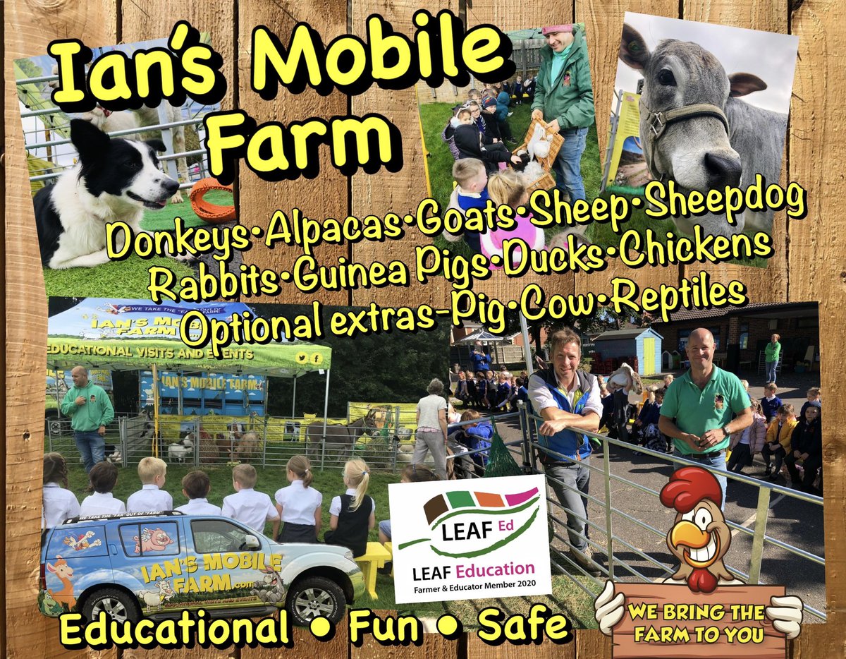 iansmobilefarm's tweet image. Looking for a fun &amp;amp; educational treat for children returning to school this term? Our mobile farm with it’s amazingly friendly animals has availability throughout September &amp;amp; October, please get in touch for details on how to book a visit.#education #educationmatters