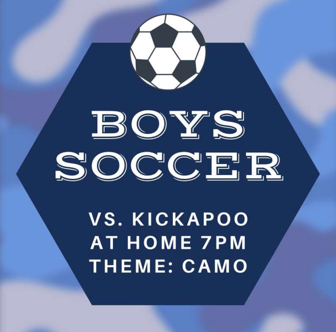 The Flock ™ (@ghsfalconflock) on Twitter photo BIG game TOMORROW!! Boys soccer vs. Kickapoo at home. Theme is CAMO!! Buy a camo shirt at the nest tomorrow at school or DURING the game!⚽️ <a href="/GHSstuco/">GHS Student Council</a> <a href="/FalconsGlendale/">Glendale Athletics</a> <a href="/glendalenest/">The Nest</a> <a href="/GHSEvents/">Glendale High School</a> <a href="/YBFalcon/">Glendale Yearbook</a> <a href="/glendale_cheer/">Glendale Cheer</a> <a href="/glendalesoccer/">Glendale Soccer</a> BIG game TOMORROW!! Boys soccer vs. Kickapoo at home. Theme is CAMO!! Buy a camo shirt at the nest tomorrow at school or DURING the game!⚽️ <a href="/GHSstuco/">GHS Student Council</a> <a href="/FalconsGlendale/">Glendale Athletics</a> <a href="/glendalenest/">The Nest</a> <a href="/GHSEvents/">Glendale High School</a> <a href="/YBFalcon/">Glendale Yearbook</a> <a href="/glendale_cheer/">Glendale Cheer</a> <a href="/glendalesoccer/">Glendale Soccer</a>