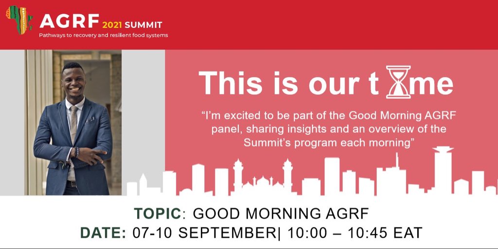 AmandaNamayi's tweet image. The one and only @JohnAgboola_ will be serving you all the tea (pun intended) ☕️ in the Good Morning AGRF segment starting tomorrow!

Be like the three wise men in the Bible &amp;amp; register on agrf.summit.tc😁

@TheAGRF @AGRAAlliance
#PathwaysToRecovery #AGRF2021