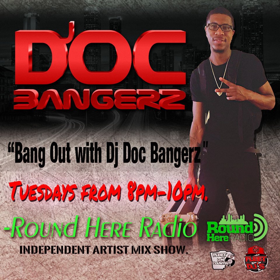 roundhereradio's tweet photo. Get in the mix with @DocBangerz  @Tone_Jonez @JSTAXXXz as they host the hottest indie mixshow the #BangOut every Tuesday night from 8pm - 10pm only on Round Here Radio https://t.co/HQEaXhU4Lm