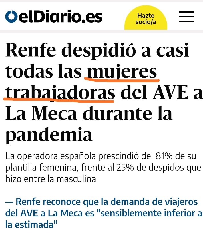Tan #Sexista es no decir mujeres cuando se puede (ocultamiento), como decirlo cuando es innecesario (aposición redundante).
¿A que si fueran hombres sería raro que dijeran "hombres trabajadores" a pesar de que ahí sí cabe duda? Pues eso.
#LenguajeNoSexista
#EstoNoVaDeVocales