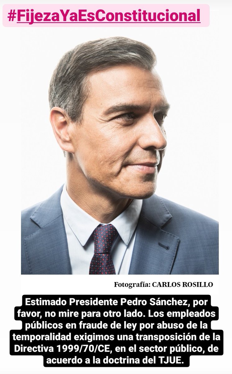 interinoktaldea's tweet photo. Estimado Presidente @sanchezcastejon, por favor, no mire para otro lado. No somos INVISIBLES, somos EMPLEADOS PÚBLICOS en fraude de ley por abuso de la temporalidad. En su mano está una correcta transposición de la Directiva 1999/70/CE #NoIcetazo #FijezaYaEsConstitucional https://t.co/34OE8NhgHP