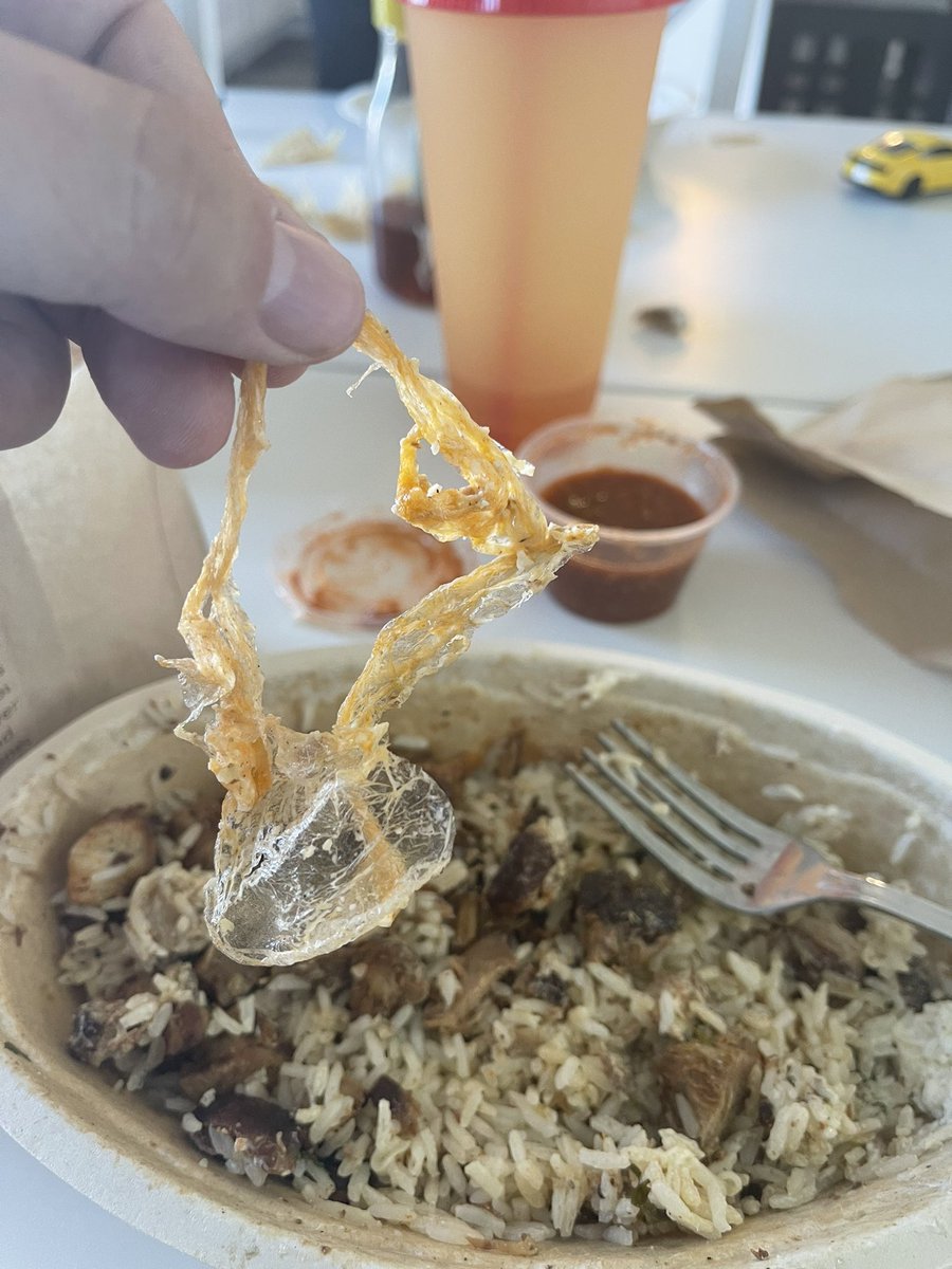 EricPalac's tweet image. Hey @ChipotleTweets, when did you start serving plastic bags in your bowls?